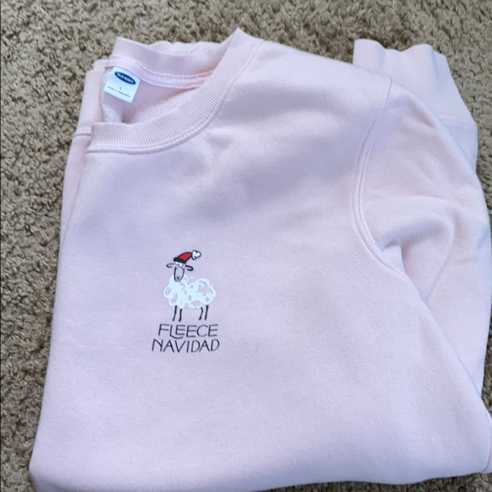 Pink crew neck